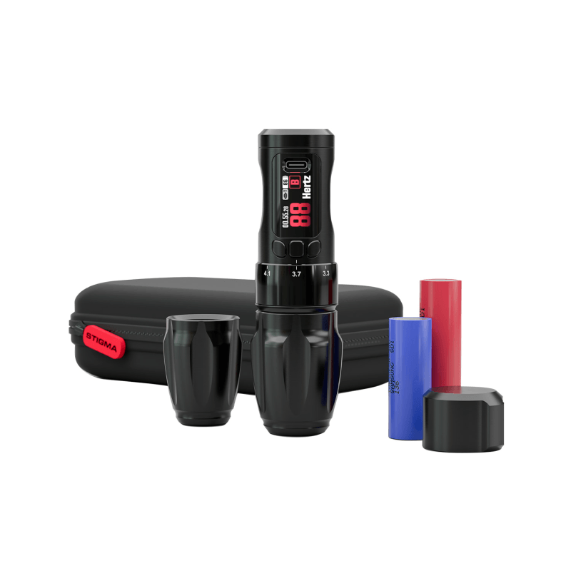 Stigma Chroma Pro Kit Wireless Tattoo Machine Black - BVShop