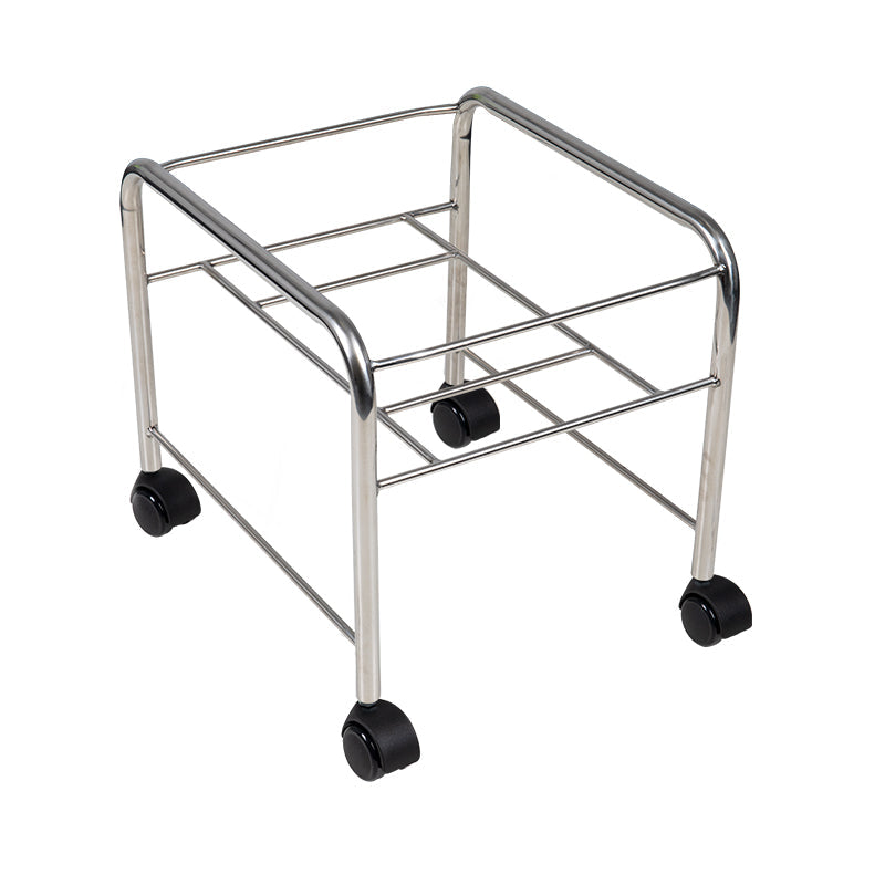 Straight pedicure tray with chrome wheels - BVShop