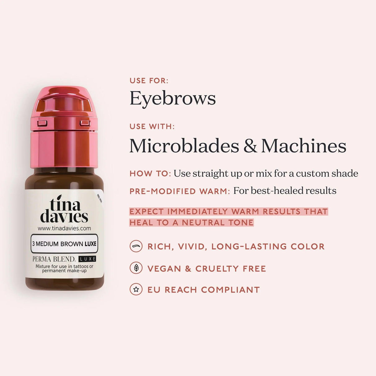 Tina Davies LUXE Medium Brown Pigments 15ml - BVShop