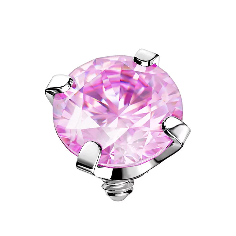 Titanium Ring Tips With Zirconia Bezel - BVShop