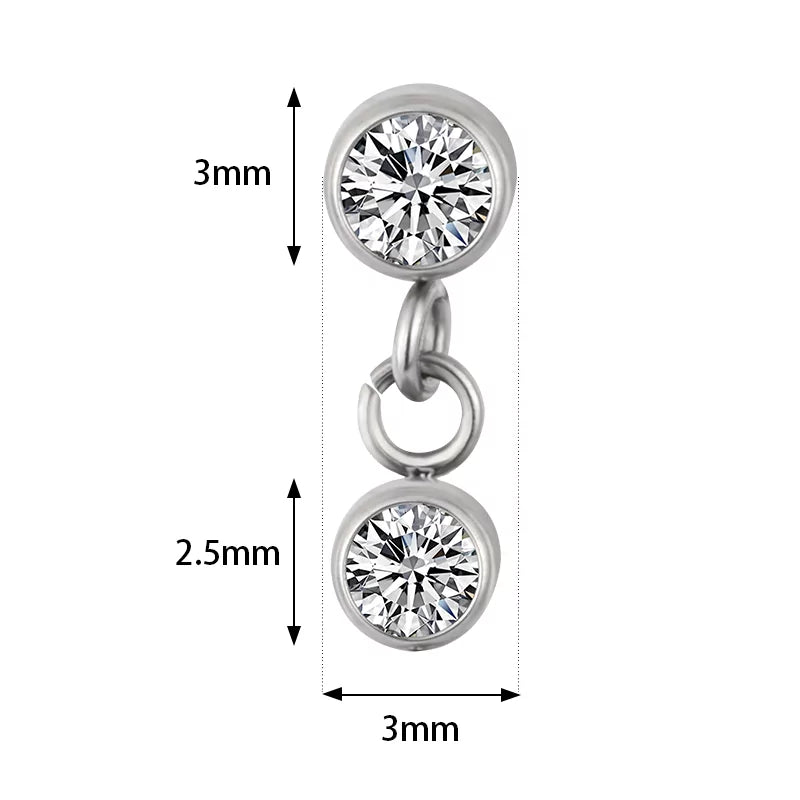 Close-up of BVShop titanium ring with twin bezel design, showcasing its sleek, modern style and polished finish.