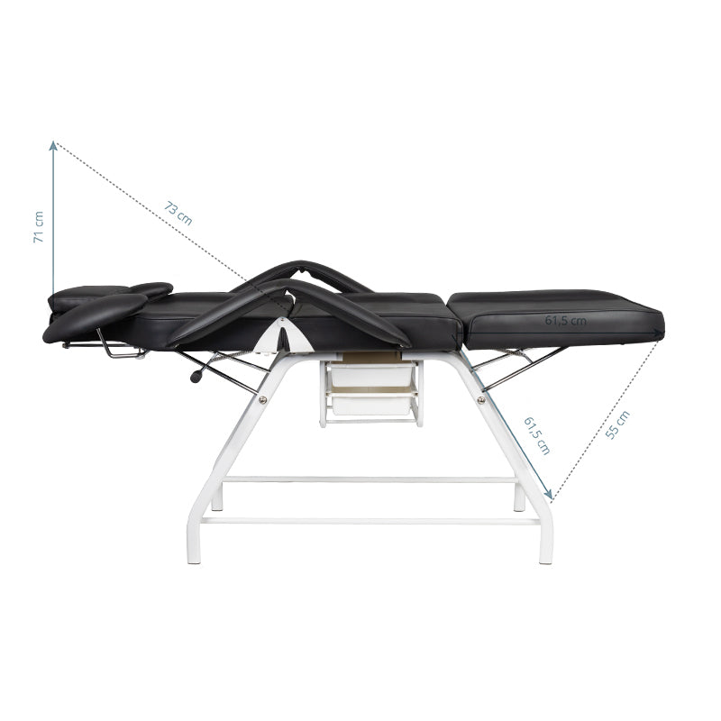 Treatment chair for eyelashes ivette black - BVShop