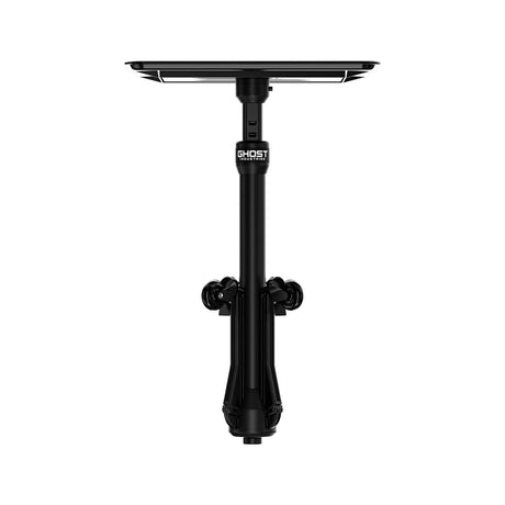 Ghost Mr. Skelly tray top detail – spacious professional tattoo artist workspace with iconic signature Ghost design in aircraft-grade aluminium