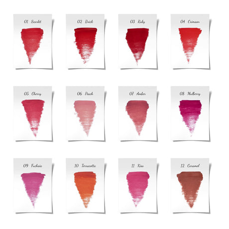 The Pigment 06 Peach Pigment 15ml bottle showing vibrant peach-colored pigment liquid in a clear container.
