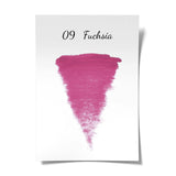 Bright fuchsia pigment in a 15ml jar from The Pigment, showcasing vibrant, intense pink color and smooth consistency.