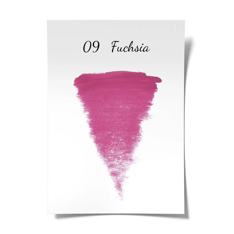 Bright fuchsia pigment in a 15ml jar from The Pigment, showcasing vibrant, intense pink color and smooth consistency.