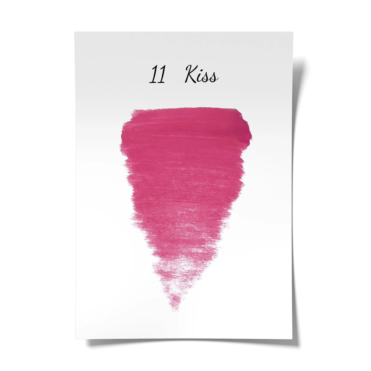 Bottle of The Pigment 11 Kiss Pigment in 15ml container, featuring a clear label and purple and pink color accents.