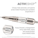 Saeyang Nail Drill Marathon N7 with M40ES, ES6, and FS60 attachments for professional nail care and precision grinding.