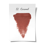 The Pigment 12 Caramel pigment in a 15ml container with a rich caramel color and label displaying product details.