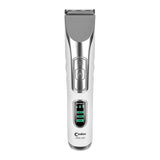 Codos wireless hair trimmer Wes-331 with ergonomic design and adjustable blades, shown in use on a person's hair.