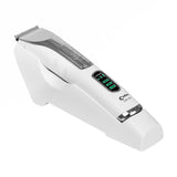 Wireless hair trimmer in black with adjustable blades, featuring a sleek design by CODOS, model WES-331.