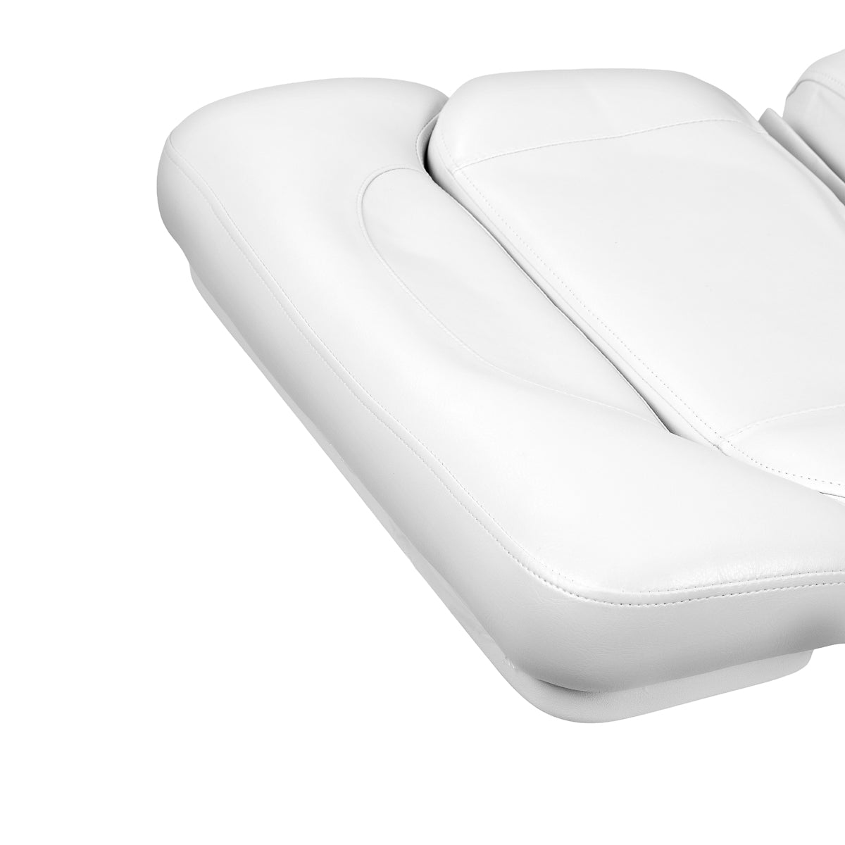White Kate electric podiatry chair with 4 actuators, designed for beauty salon use, featuring adjustable positioning and comfort.