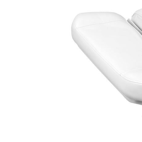 Kate electric podiatry chair in white with four actuators, designed for beauty salon foot treatments and podiatry procedures.