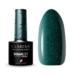 CLARESA Hybrid Nail Polish Make It Shine! 2.5g bottle with glossy finish and vibrant color for stylish manicures