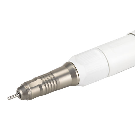 Saeyang SH20N white handpiece for Marathon nail drill machine, showing the sleek, ergonomic design and connection details.