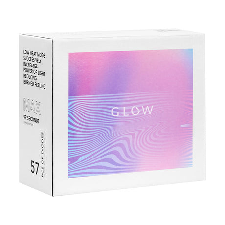 GLOW UV LED Glow F2 SP 220W lamp emitting purple UV light, designed for curing and artistic nail applications.