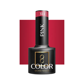 OCHO NAILS Hybrid nail polish in pink 314, 5g bottle with smooth, glossy finish displayed on a neutral background.