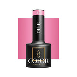 OCHO NAILS Hybrid nail polish in pink 317, 5g bottle, showing the smooth, glossy pink finish of the nail polish product.