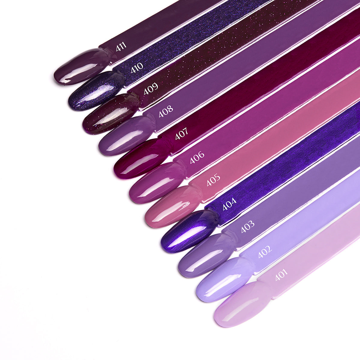 OCHO NAILS Hybrid nail polish in violet 407, 5g bottle showing vibrant purple color and sleek packaging.
