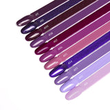OCHO NAILS Hybrid nail polish violet 411 in a 5g bottle, featuring a glossy violet finish for stylish manicures.