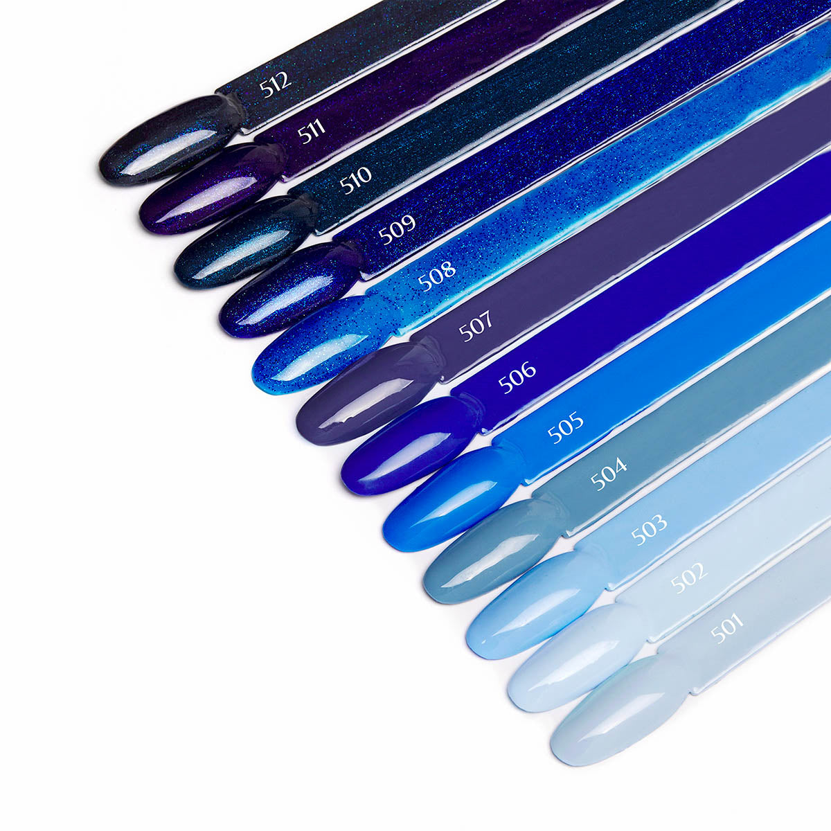 OCHO NAILS Hybrid Nail Polish in blue 502, 5g bottle with smooth, glossy finish, displayed on a neutral background.