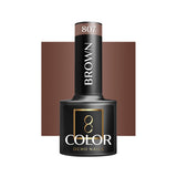 OCHO NAILS Hybrid Nail Polish in Brown 807, 5g, showing the smooth, glossy finish of the nail polish bottle.