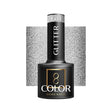 OCHO NAILS Hybrid nail polish glitter G03 in a 5g bottle with iridescent glitter particles for decorative manicures