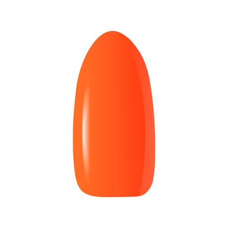 OCHO NAILS Hybrid nail polish Fluo F03 in 5g bottle with vibrant fluorescent orange color and sleek packaging.