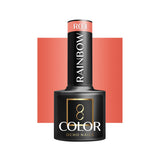 OCHO NAILS Hybrid nail polish rainbow R04 in 5g bottle with colorful rainbow design on the label
