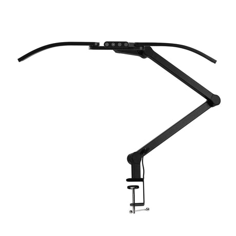Glow L05 manicure treatment lamp in black, bent for tabletop use, providing focused LED lighting for nail care applications.