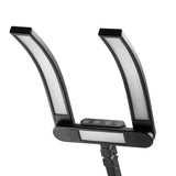 GLOW Glow L05 manicure treatment lamp with a bent design for tabletop use, black color, designed for professional nail curing.