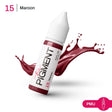The Pigment 15 Maroon pigment in a 15ml container, featuring a deep maroon color suitable for artistic projects.