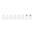 Set of replacement tips for Hydrogen+ 6-in-1 device by ACTIVESHOP, showing various tips and accessories in the image.