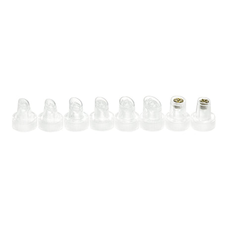 Set of replacement tips for Hydrogen+ 6-in-1 device by ACTIVESHOP, showing various tips and accessories in the image.