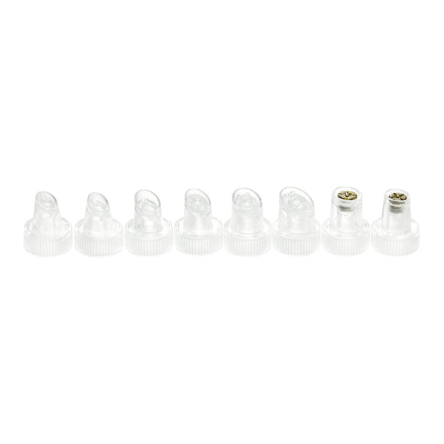 Set of replacement tips for Hydrogen+ 6-in-1 device by ACTIVESHOP, showing various tips and accessories in the image.
