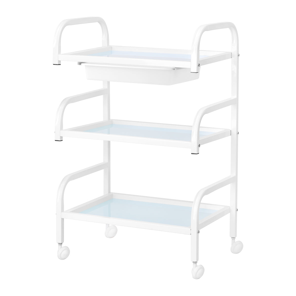 Beauty salon cosmetic table Basic 121 by ACTIVESHOP with sleek design and built-in storage for professional skincare and makeup use.