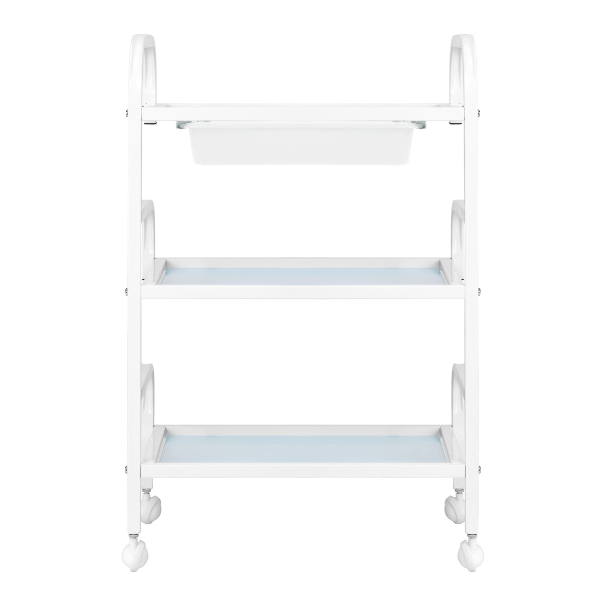 Cosmetic table Basic 121 by ACTIVESHOP for beauty salons, featuring a sleek design and ample workspace.