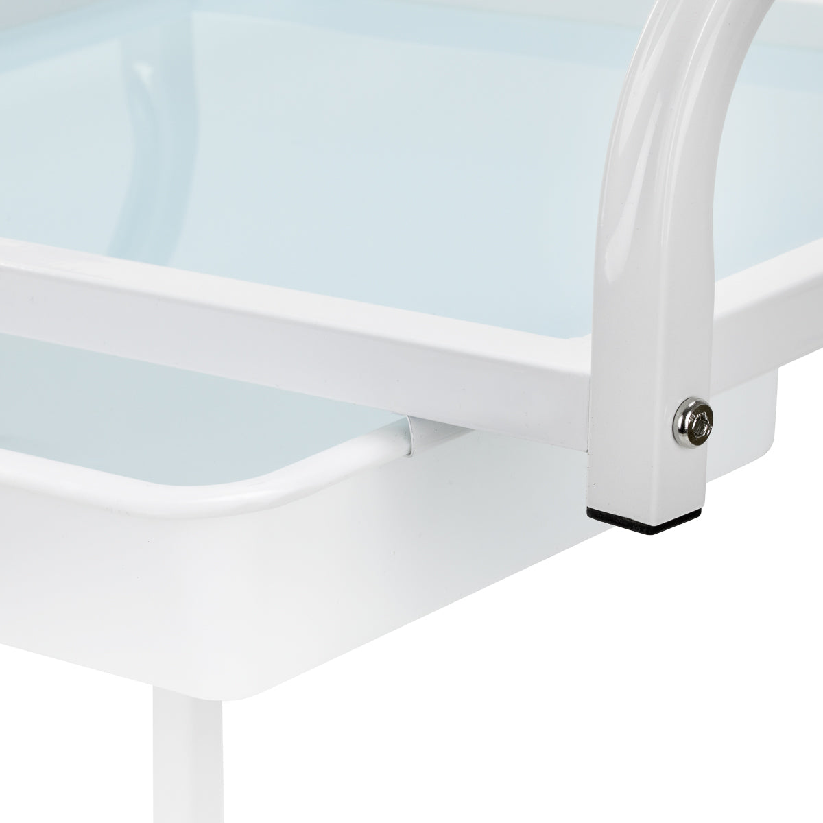 Cosmetic table Basic 121 beauty salon furniture with a sleek surface and storage drawers, ideal for professional salons.