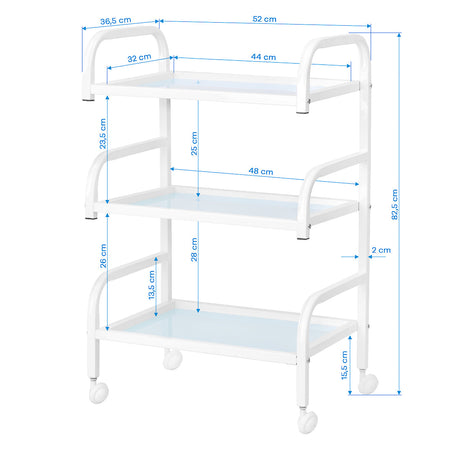 Cosmetic table Basic 122 from ACTIVESHOP, a beauty salon furniture piece with a sleek surface and storage drawers.
