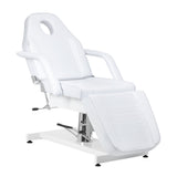 White SILLON hydraulic cosmetic chair V2 210, beauty salon furniture with adjustable height and cushioned seating.