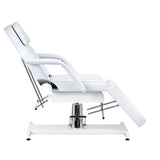 White Sillon hydraulic cosmetic chair V2 210 with adjustable height, designed for beauty salon furniture.