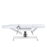 Hydraulic cosmetic chair V2 210 in white by SILLON, beauty salon furniture with adjustable features and cushioned seat.