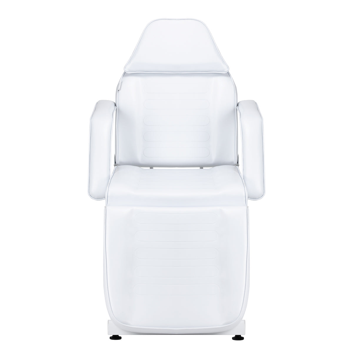 White hydraulic cosmetic chair SILLON Sillon V2 210 for beauty salons, featuring adjustable height and ergonomic design.