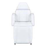White hydraulic cosmetic chair SILLON Sillon V2 210 for beauty salons, featuring adjustable height and ergonomic design.