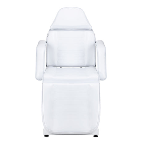 White hydraulic cosmetic chair SILLON Sillon V2 210 for beauty salons, featuring adjustable height and ergonomic design.