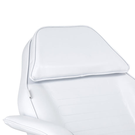 White Sillon Hydraulic Cosmetic Chair V2 210, a sleek beauty salon furniture piece with adjustable height and modern design.
