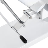 White SILLON hydraulic cosmetic chair V2 210, a sleek beauty salon furniture piece with adjustable height.