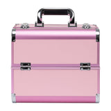 Pink cosmetic case from ACTIVESHOP with multiple compartments, ideal for organizing makeup and beauty essentials.