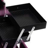Pink ACTIVESHOP cosmetic case with multiple compartments, compact design, and secure zipper closure for makeup storage.
