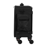ACTIVESHOP hairdresser's case with compartments for styling tools and accessories, black sturdy case for professional salon use
